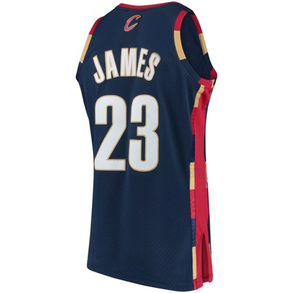 Men's Cleveland Cavaliers LeBron James #23 Throwback Navy 2008-09 Hardwood Classics Jersey-Pro Kit Vault | Brand New 26/27 Sports Jerseys